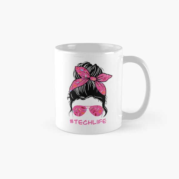 Item preview, Tech Life Messy Bun designed and sold by ItsaMomThingLLC.
