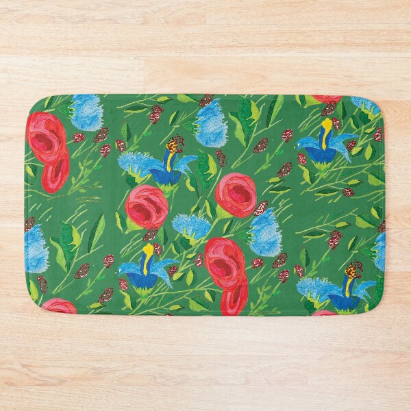 Item preview, Multicolored Flowers and Two Toned Leaves designed and sold by Watercolorwear.