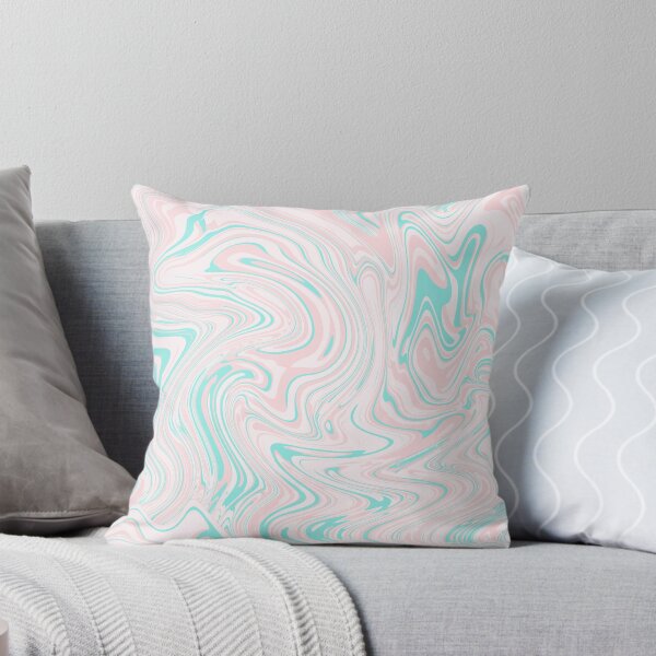 Item preview, Pastel Pink and Teal Liquid Swirl designed and sold by Saanis.