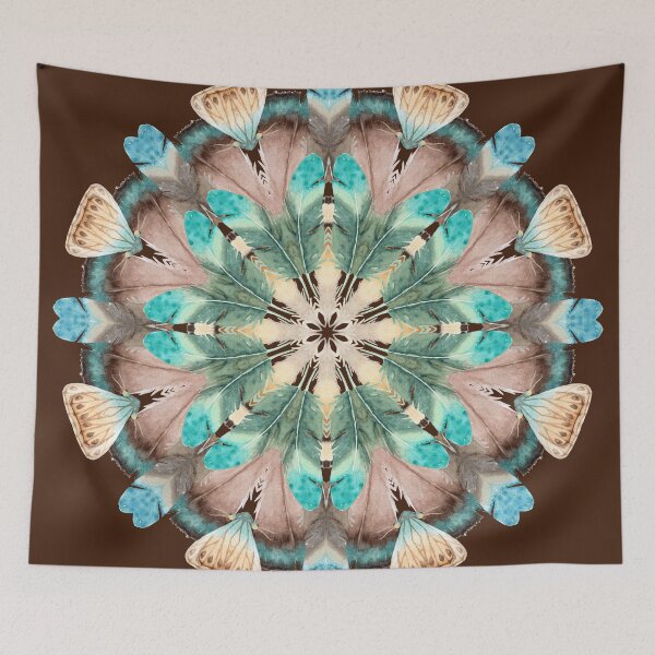 Item preview, Intricate Feather Kaleidoscope Pattern  designed and sold by machare.