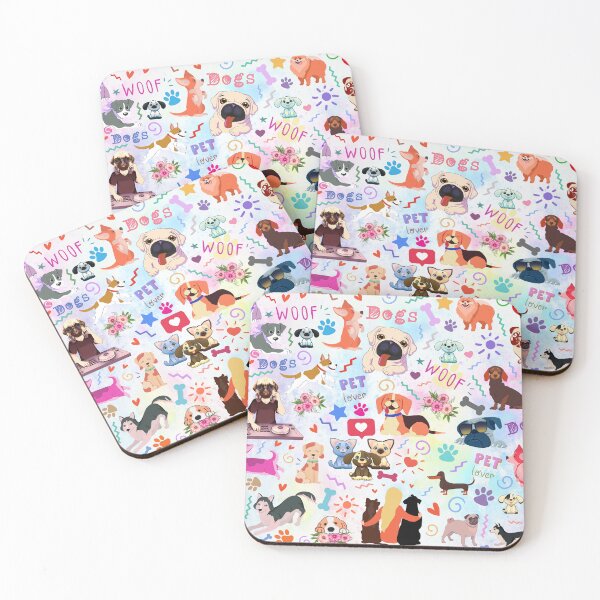 Item preview, Colorful Dogs Seamless Pattern designed and sold by MoSaid.