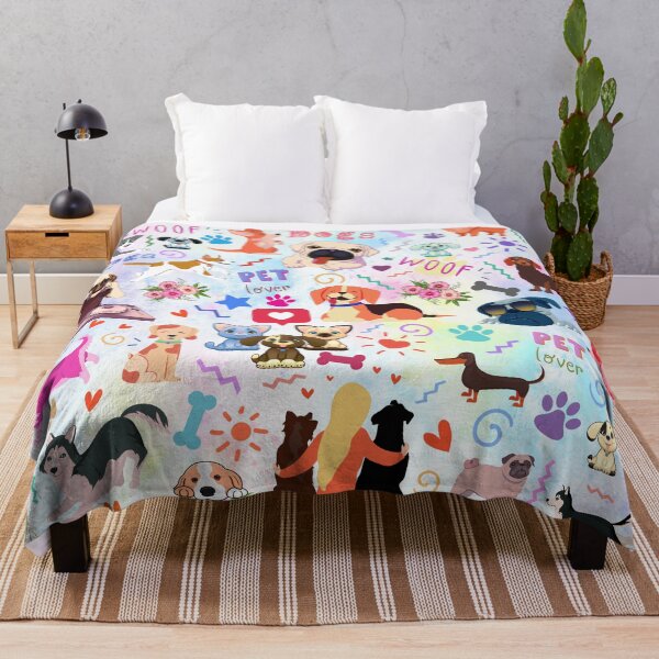 Item preview, Colorful Dogs Seamless Pattern designed and sold by MoSaid.