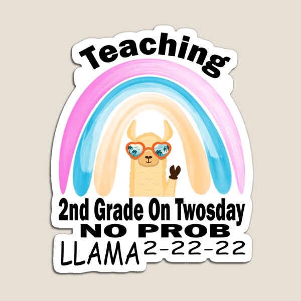 Item preview, Llama 2-22-22 Teaching 2nd Grade On Twosday designed and sold by boyastore.