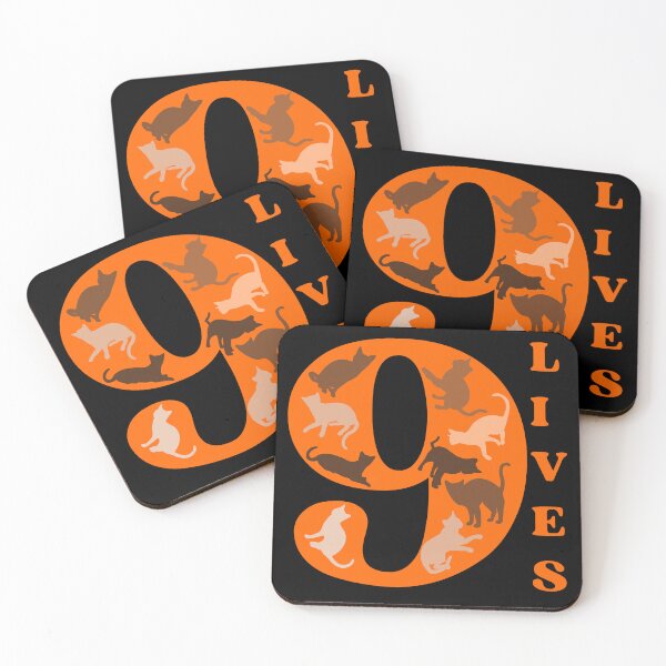 Item preview, ORANGE 9 LIVES - Funny Cat Pictures, A cat has nine lives designed and sold by FunnyCatsFam.