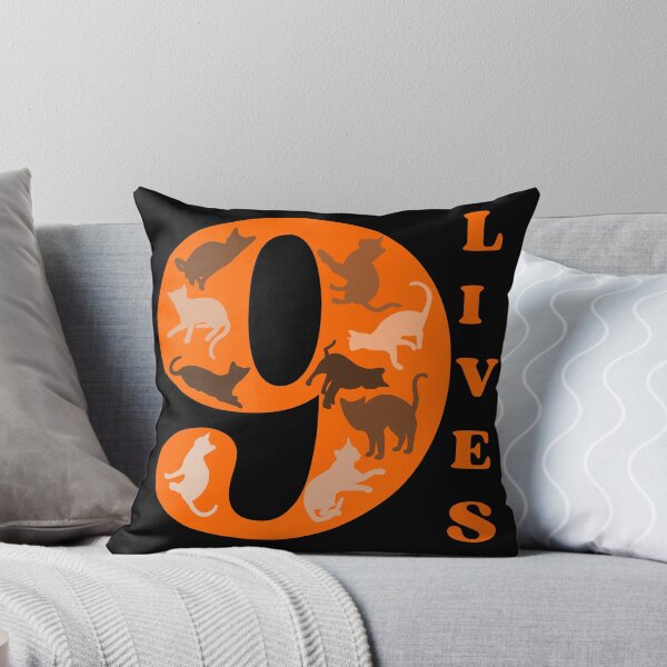 Item preview, ORANGE 9 LIVES - Funny Cat Pictures, A cat has nine lives designed and sold by FunnyCatsFam.