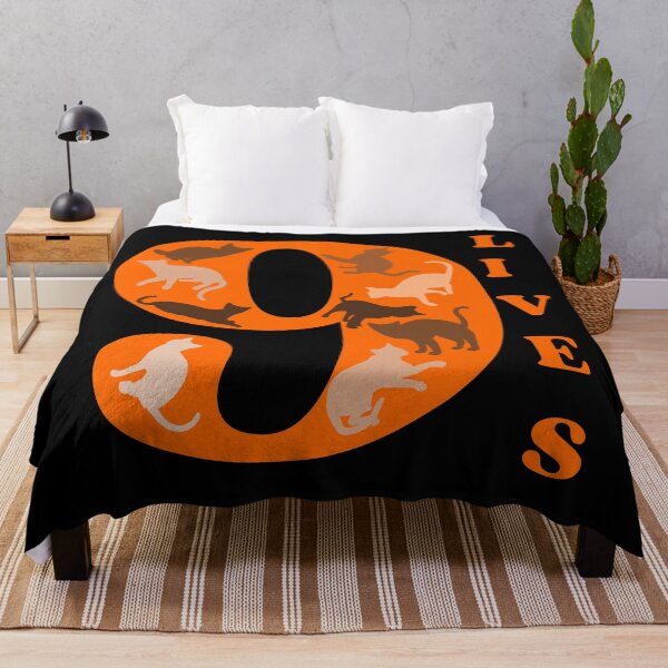 Item preview, ORANGE 9 LIVES - Funny Cat Pictures, A cat has nine lives designed and sold by FunnyCatsFam.