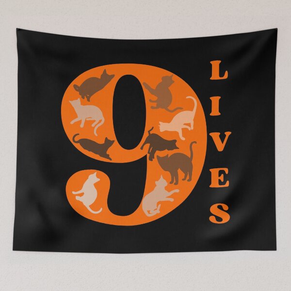 Item preview, ORANGE 9 LIVES - Funny Cat Pictures, A cat has nine lives designed and sold by FunnyCatsFam.