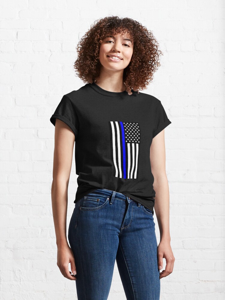 Alternate view of Thin Blue Line Classic T-Shirt
