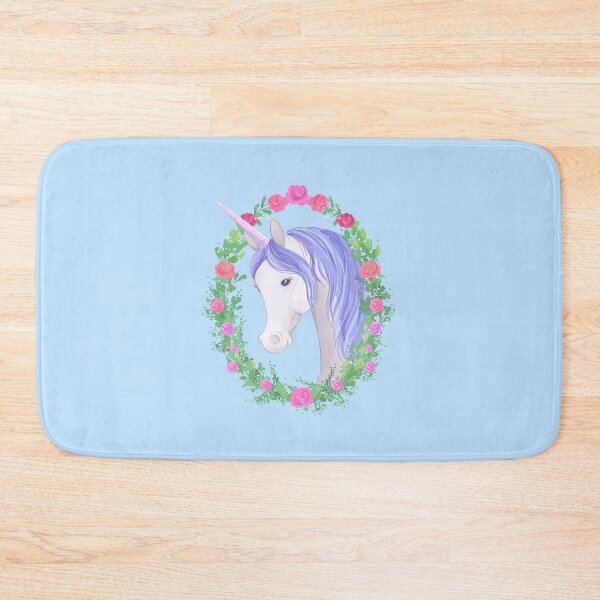 Item preview, Floral unicorn artwork watercolour style by Whimsicolour Art  designed and sold by Whimsicolourart.