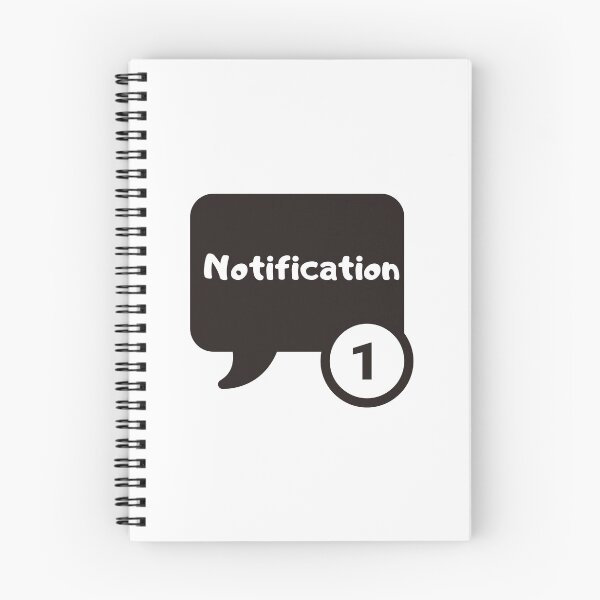 Item preview, Notifications black designed and sold by CompanyGRH.