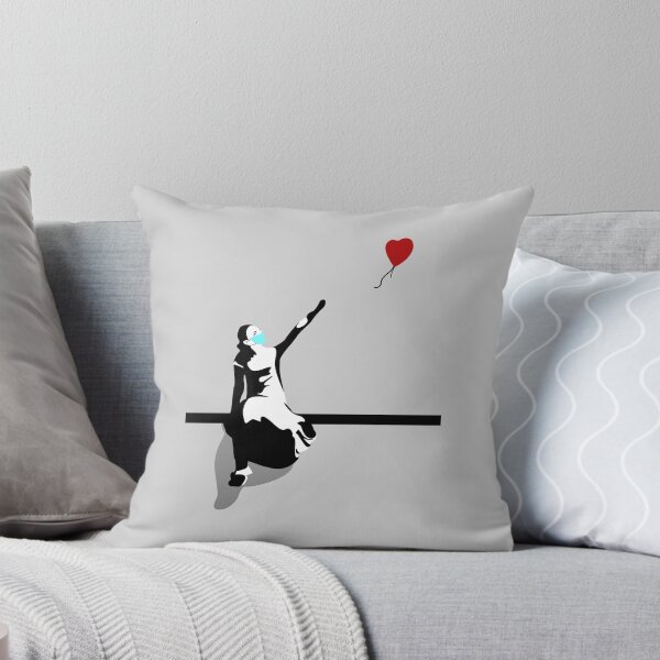 Item preview, My banksy style drawing the girl grew up "corona times" designed and sold by Blondiabshop.