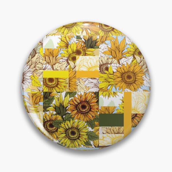 Item preview, Sunflowers Quilt Patterns - Yellow Background Pattern  designed and sold by NawalMagdy.