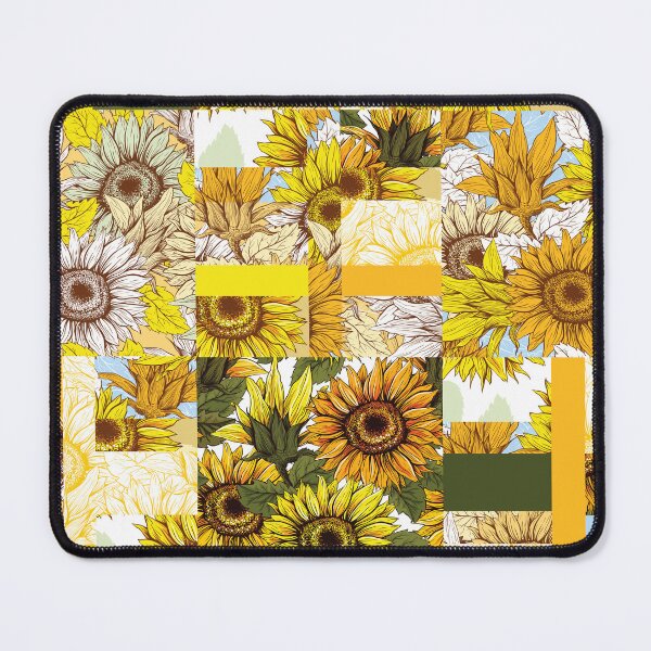 Item preview, Sunflowers Quilt Patterns - Yellow Background Pattern  designed and sold by NawalMagdy.