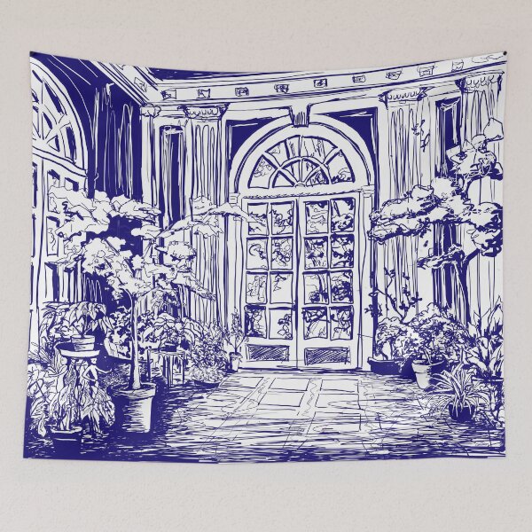 Item preview, Garden House in Blue designed and sold by Abbydog121.