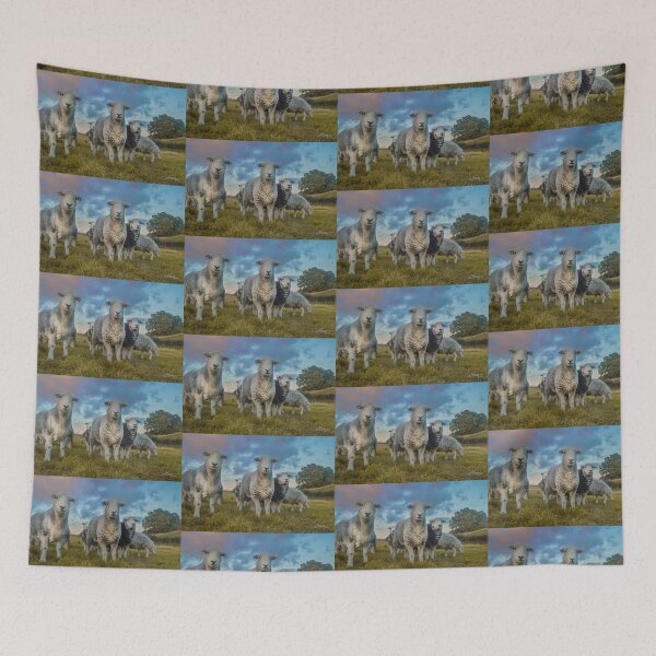 Item preview, cute smiley herdwick sheep designed and sold by ETstickerz.