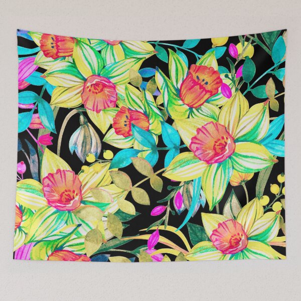 Item preview, flowers watercolor art designed and sold by cutecrazytshirt.