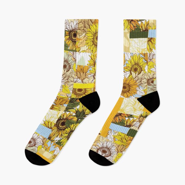 Item preview, Sunflowers Quilt Patterns - Yellow Background Pattern  designed and sold by NawalMagdy.