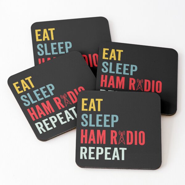 Item preview, Eat Sleep Ham Radio Repeat designed and sold by wingstar.