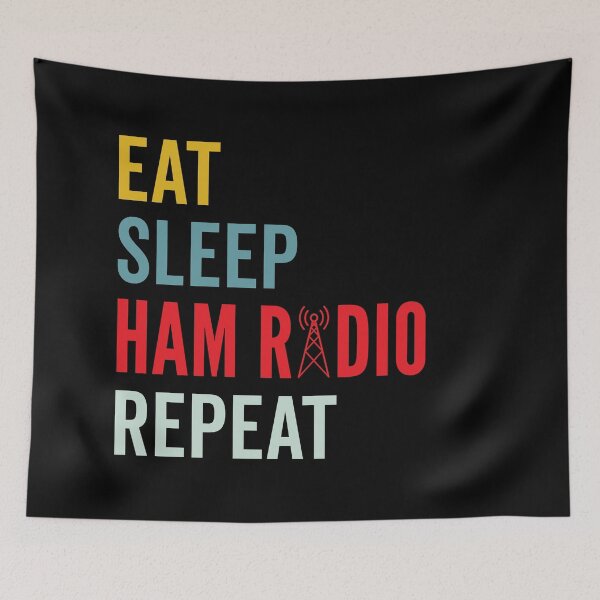 Item preview, Eat Sleep Ham Radio Repeat designed and sold by wingstar.