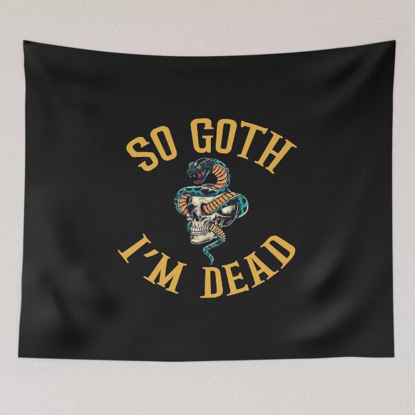 Item preview, So Goth Im Dead, I'm dead t-shirt, dead shirt, skeleton shirt, designed and sold by zeyuss.