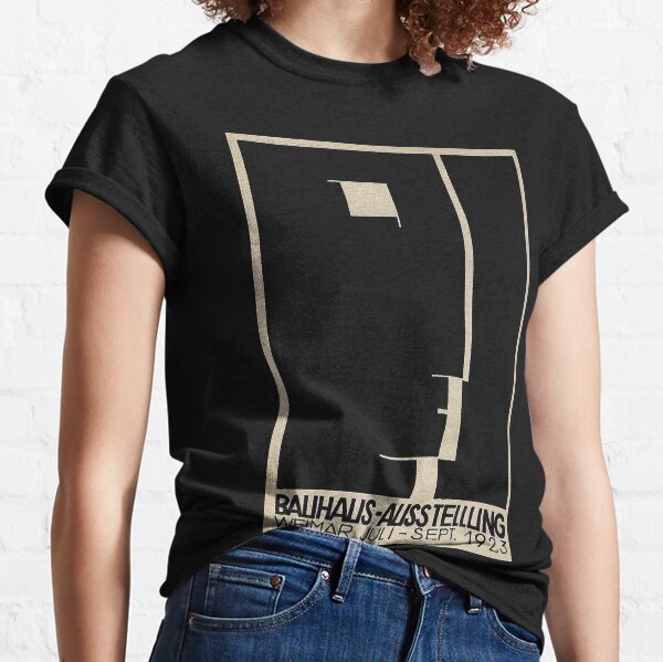 Logotipo de Bauhaus en 1923 Weimar Publicidad Camiseta clásica