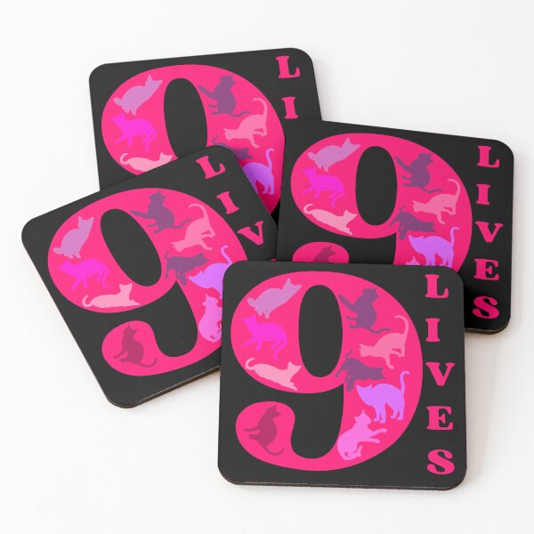 Item preview, PINK 9 LIVES - Funny Cat Pictures, A cat has nine lives designed and sold by FunnyCatsFam.