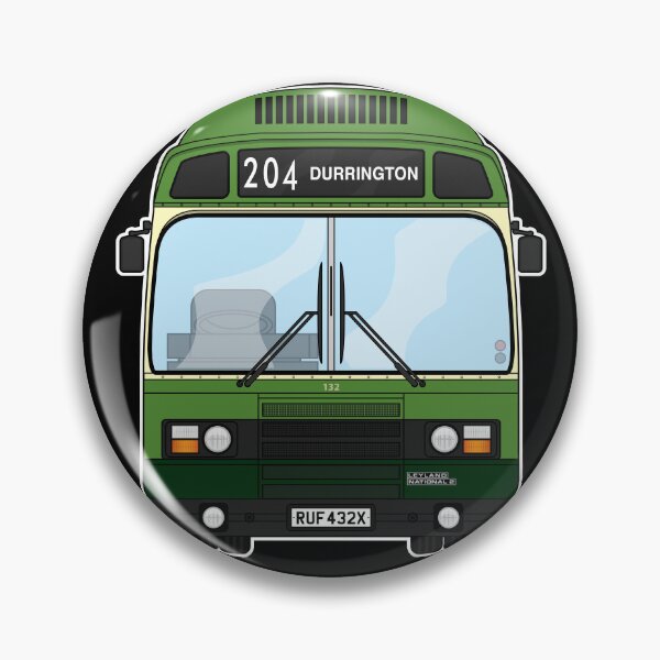 Item preview, Southdown Leyland National 2 132 RUF432X Retro Illustration designed and sold by BFXIII.