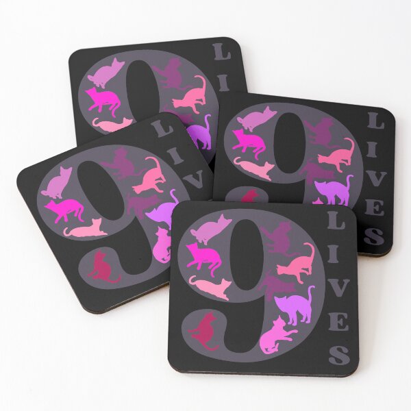 Item preview, GREY 9 LIVES - Funny Cat Pictures, A cat has nine lives designed and sold by FunnyCatsFam.