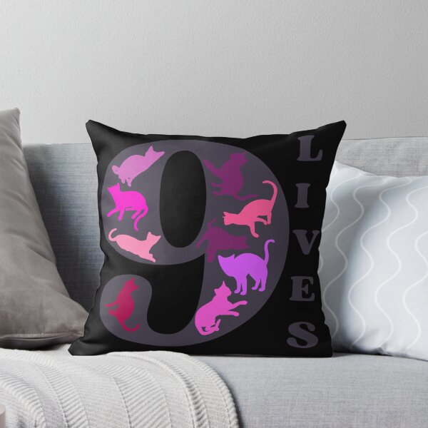 Item preview, GREY 9 LIVES - Funny Cat Pictures, A cat has nine lives designed and sold by FunnyCatsFam.
