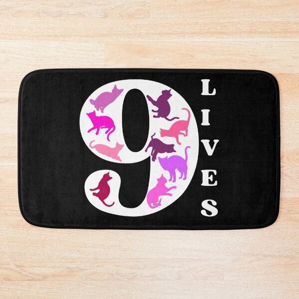 Item preview, WHITE 9 LIVES - Funny Cat Pictures, A cat has nine lives designed and sold by FunnyCatsFam.
