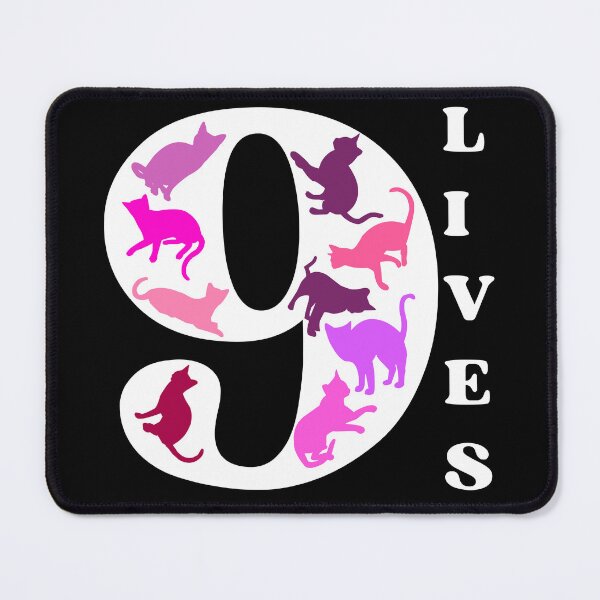Item preview, WHITE 9 LIVES - Funny Cat Pictures, A cat has nine lives designed and sold by FunnyCatsFam.