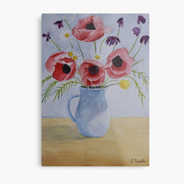 Item preview, Vase with poppies designed and sold by silviomazzotta.