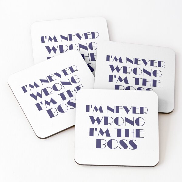 Item preview, I'm Never Wrong I'm The Boss - Im Never Wrong Im The Boss designed and sold by JenniaStore.
