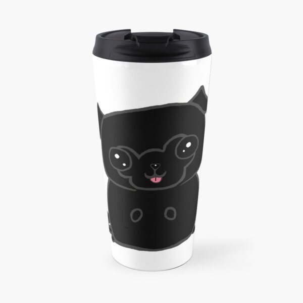 Black Pugly Travel Mug