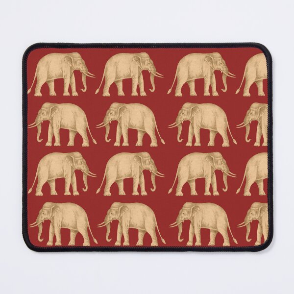 Item preview, A White Elephant on the Red Field Pattern. -- The Siam / Thailand White Elephant Flag - White Elephant With Tusks - Thai Elephants - Sacred Elephants of Thailand designed and sold by ArtistEnvy.