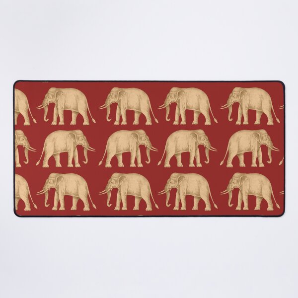 Item preview, A White Elephant on the Red Field Pattern.  -- The Siam / Thailand White Elephant Flag - White Elephant With Tusks - Thai Elephants - Sacred Elephants of Thailand designed and sold by ArtistEnvy.