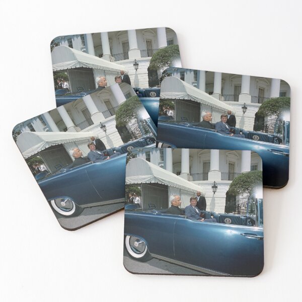 Item preview, JFK and President Radhakrishnan In Limo - 1963 designed and sold by warishellstore.