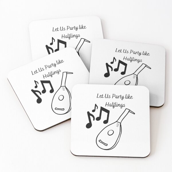 Item preview, Let Us Party like Halflings (Black Text and Image) designed and sold by ArtAndTell.