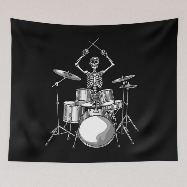 Item preview, Drummer Skeleton Drumming designed and sold by Mealla.