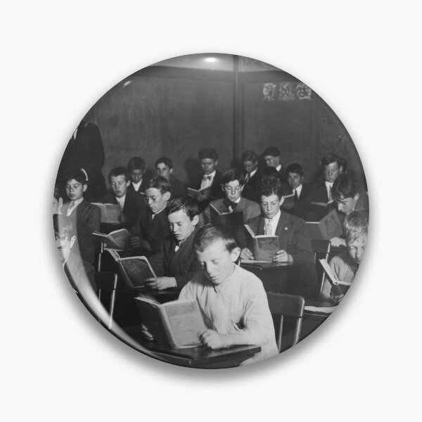 Item preview, Young Students Reading in Classroom - Boston 1909 designed and sold by warishellstore.