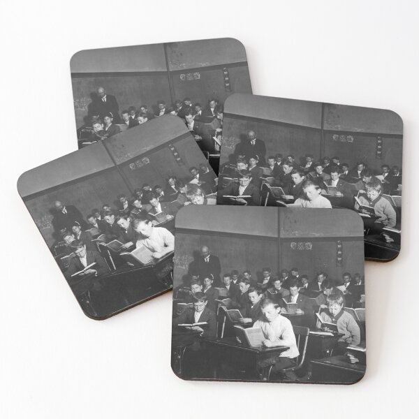 Item preview, Young Students Reading in Classroom - Boston 1909 designed and sold by warishellstore.