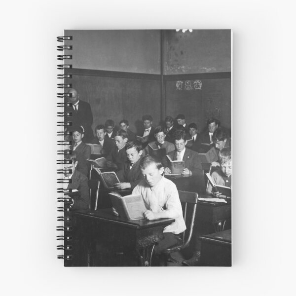 Item preview, Young Students Reading in Classroom - Boston 1909 designed and sold by warishellstore.