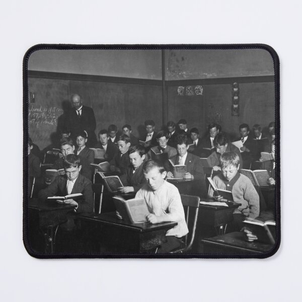 Item preview, Young Students Reading in Classroom - Boston 1909 designed and sold by warishellstore.