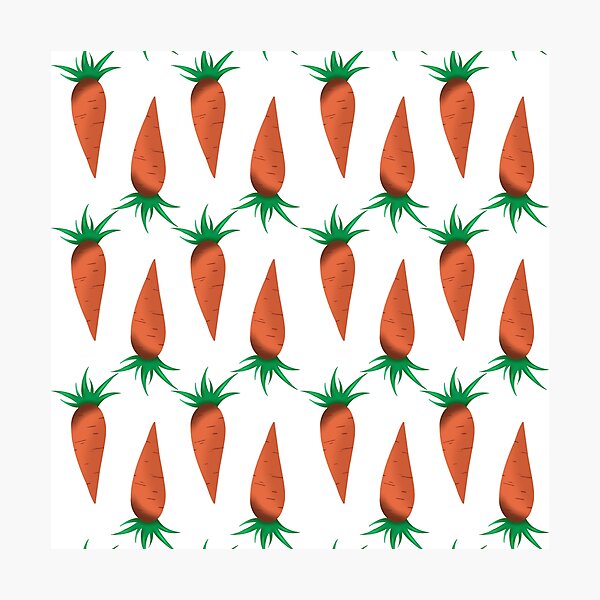 Item preview, Minimalistic carrots on white background  designed and sold by Deviarty.