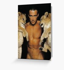 Jean Claude Van Damme Cats Greeting Card