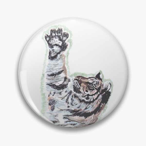 Item preview, Stripey Reaching Amur Tiger designed and sold by Brian James Fichtner.