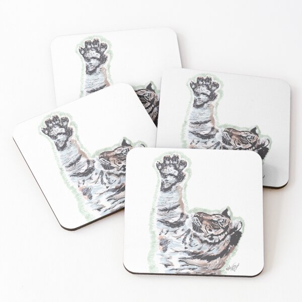 Item preview, Stripey Reaching Amur Tiger designed and sold by Brian James Fichtner.