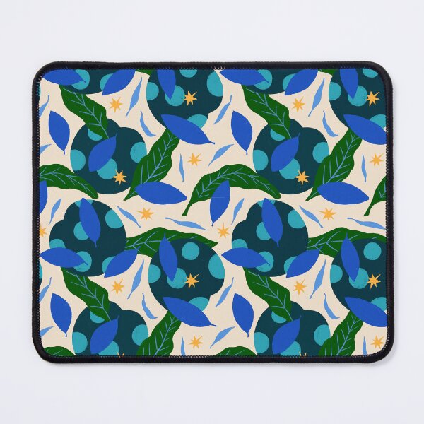 Item preview, Botanical leaf pattern with stars designed and sold by Pencheartmagic.
