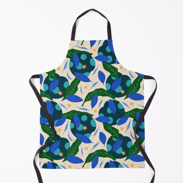 Item preview, Botanical leaf pattern with stars designed and sold by Pencheartmagic.