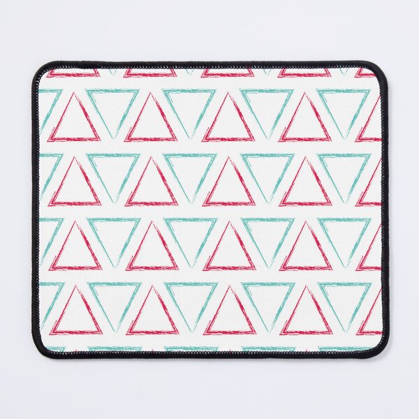 Item preview, Triangular Peaks Pattern - Teal & Red #412 designed and sold by Natural Collective.